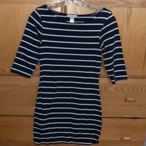 NAVY BLUE AND WHITE STRIPED DRESS 💙🤍🤩💫✨